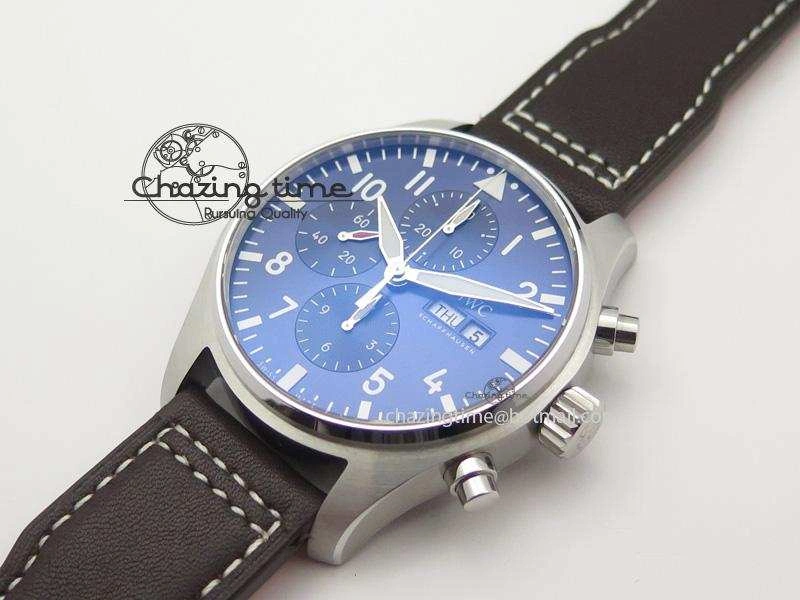 Pilot Chrono 377714 “Le Petit Prince” ZF Best Edition Blue Dial On Brown Leather Strap A7750