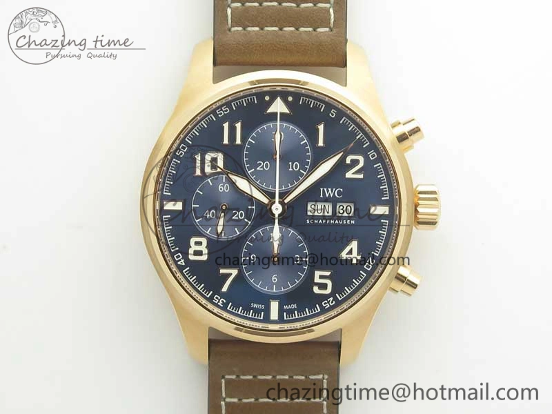 Pilot Chrono 377721 “Le Petit Prince” RG ZF 1:1 Best Edition on Brown Leather Strap A7750