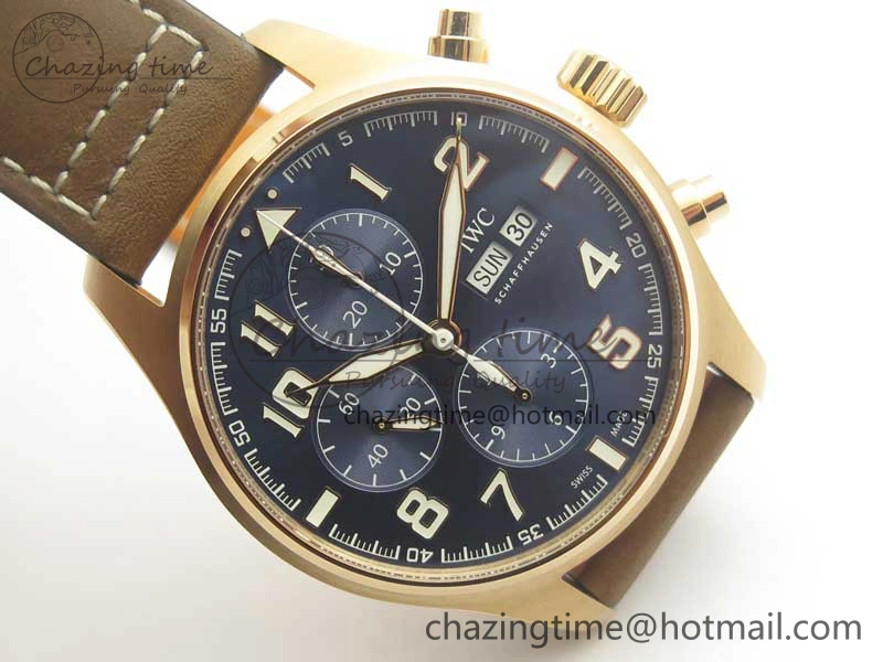 Pilot Chrono 377721 “Le Petit Prince” RG ZF 1:1 Best Edition on Brown Leather Strap A7750
