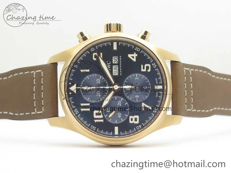 Pilot Chrono 377721 “Le Petit Prince” RG ZF 1:1 Best Edition on Brown Leather Strap A7750