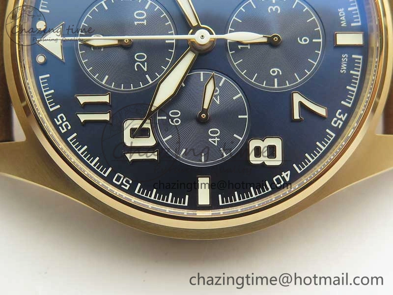 Pilot Chrono 377721 “Le Petit Prince” RG ZF 1:1 Best Edition on Brown Leather Strap A7750