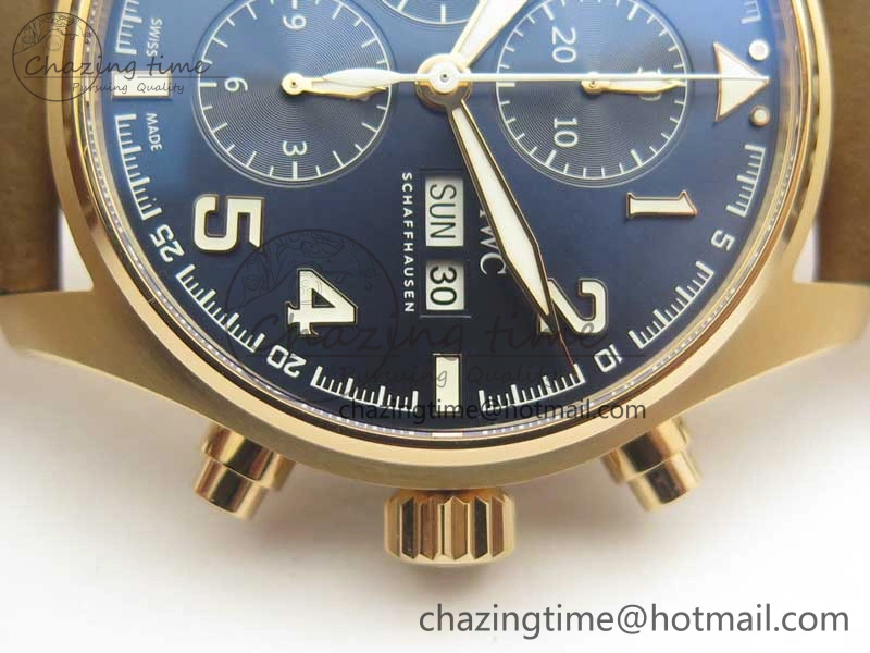 Pilot Chrono 377721 “Le Petit Prince” RG ZF 1:1 Best Edition on Brown Leather Strap A7750
