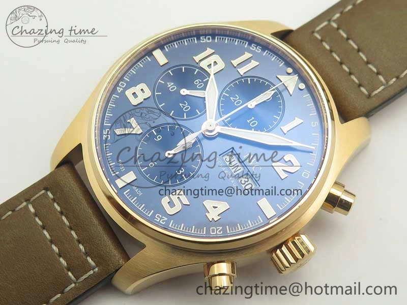 Pilot Chrono 377721 “Le Petit Prince” RG ZF 1:1 Best Edition on Brown Leather Strap A7750