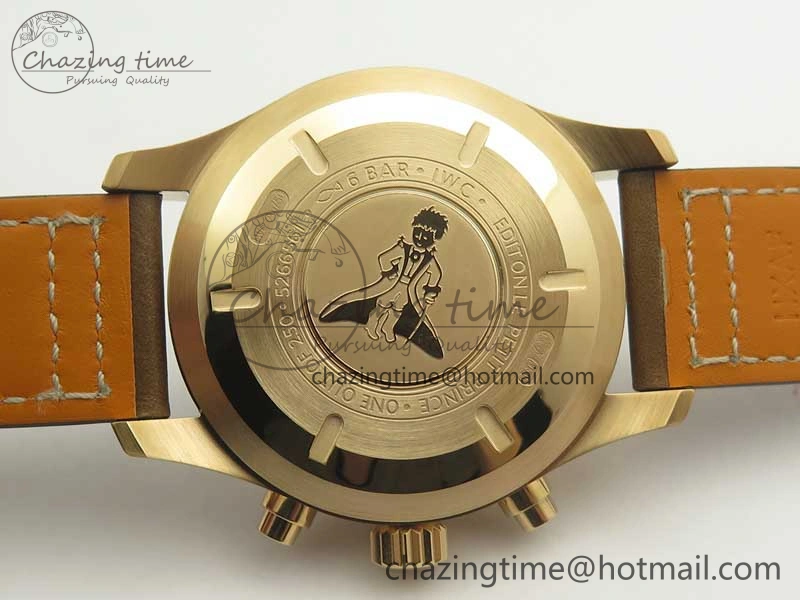 Pilot Chrono 377721 “Le Petit Prince” RG ZF 1:1 Best Edition on Brown Leather Strap A7750