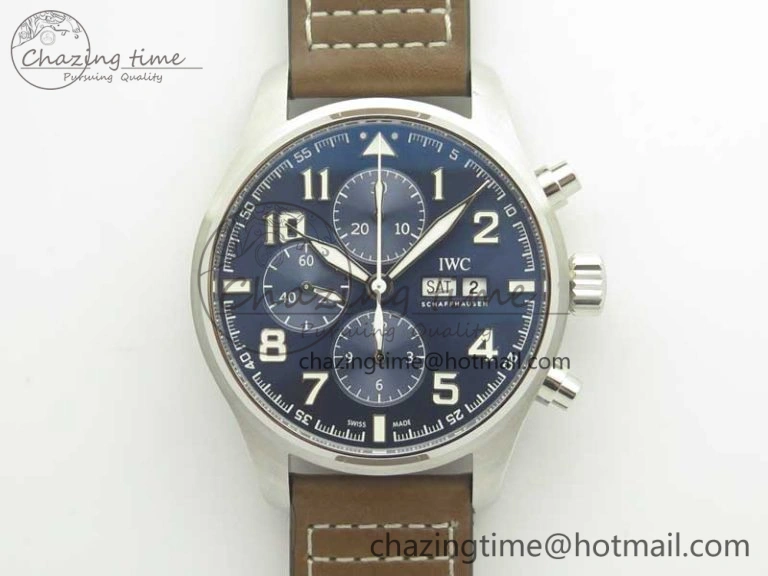 Pilot Chrono 377721 “Le Petit Prince” SS ZF 1:1 Best Edition on Brown Leather Strap A7750