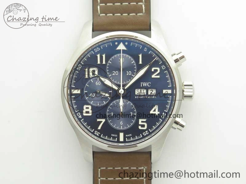 Pilot Chrono 377721 “Le Petit Prince” SS ZF 1:1 Best Edition on Brown Leather Strap A7750