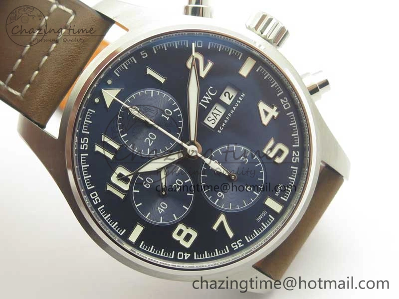 Pilot Chrono 377721 “Le Petit Prince” SS ZF 1:1 Best Edition on Brown Leather Strap A7750