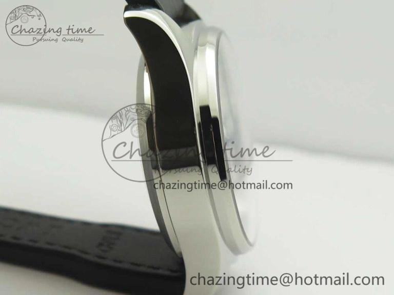 Pilot Chrono 377725 SS ZF 1:1 Best Edition White Dial on Black Leather Strap A7750