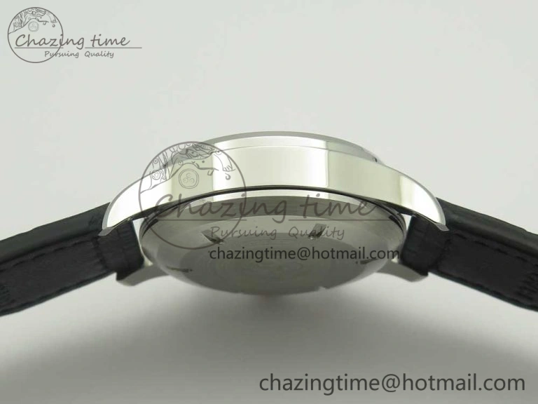 Pilot Chrono 377725 SS ZF 1:1 Best Edition White Dial on Black Leather Strap A7750