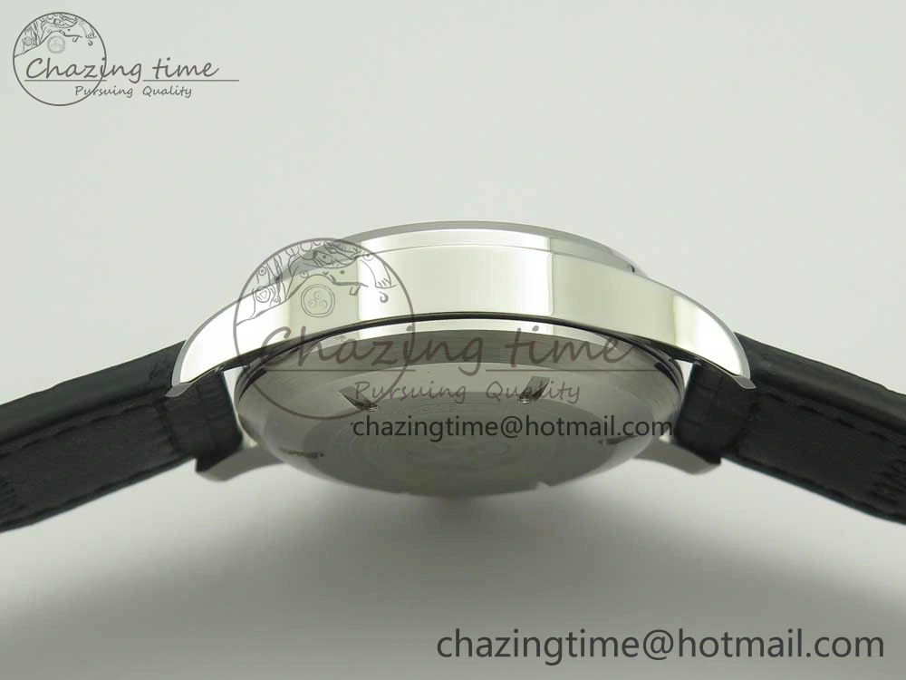 Pilot Chrono 377725 SS ZF 1:1 Best Edition White Dial on Black Leather Strap A7750