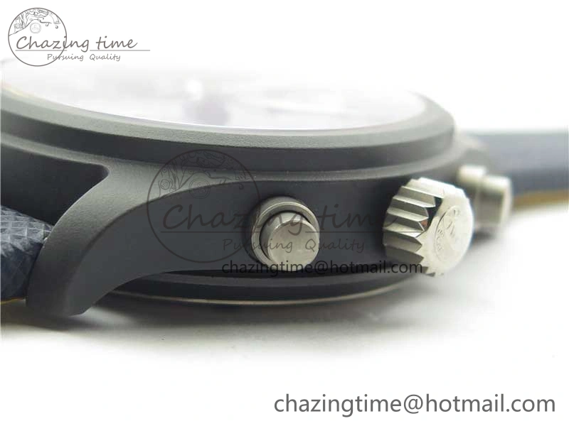 Pilot Chrono Blue Angels Black Ceramic ZF Best Edition on Blue Leather Strap A7750