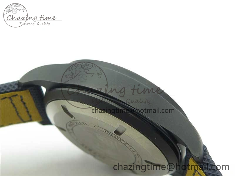 Pilot Chrono Blue Angels Black Ceramic ZF Best Edition on Blue Leather Strap A7750