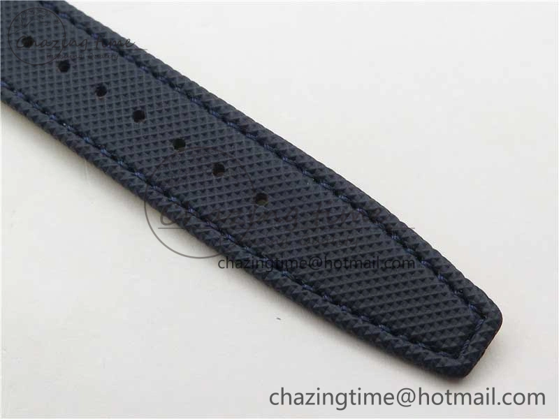 Pilot Chrono Blue Angels Black Ceramic ZF Best Edition on Blue Leather Strap A7750