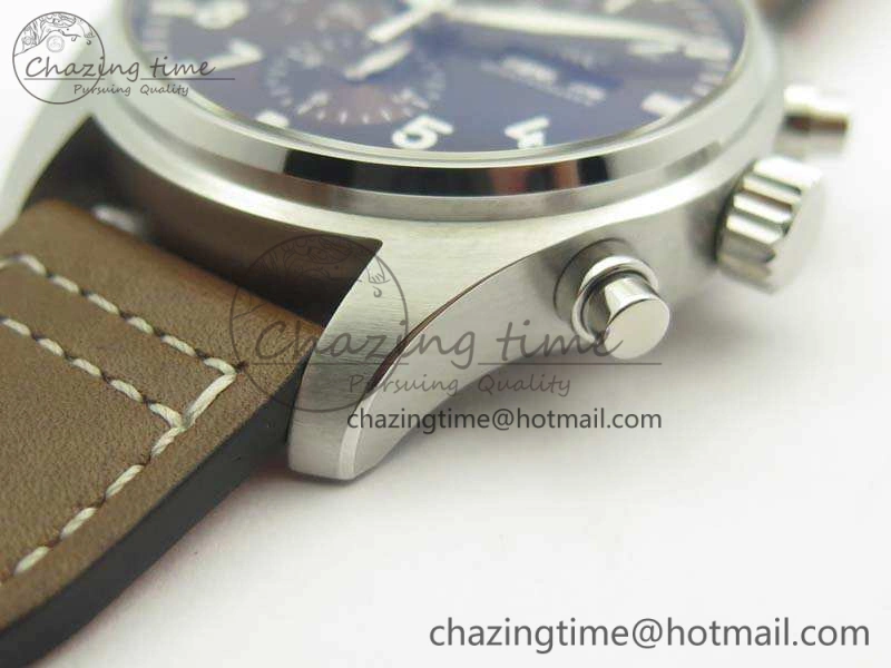 Pilot Chrono IW377713 ZF 1:1 Best Edition Brown Dial On Brown Leather Strap A7750