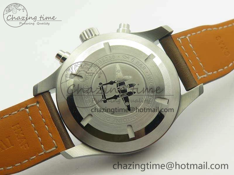 Pilot Chrono IW377713 ZF 1:1 Best Edition Brown Dial On Brown Leather Strap A7750