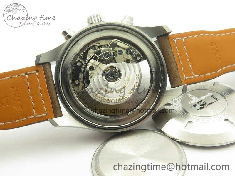 Pilot Chrono IW377713 ZF 1:1 Best Edition Brown Dial On Brown Leather Strap A7750