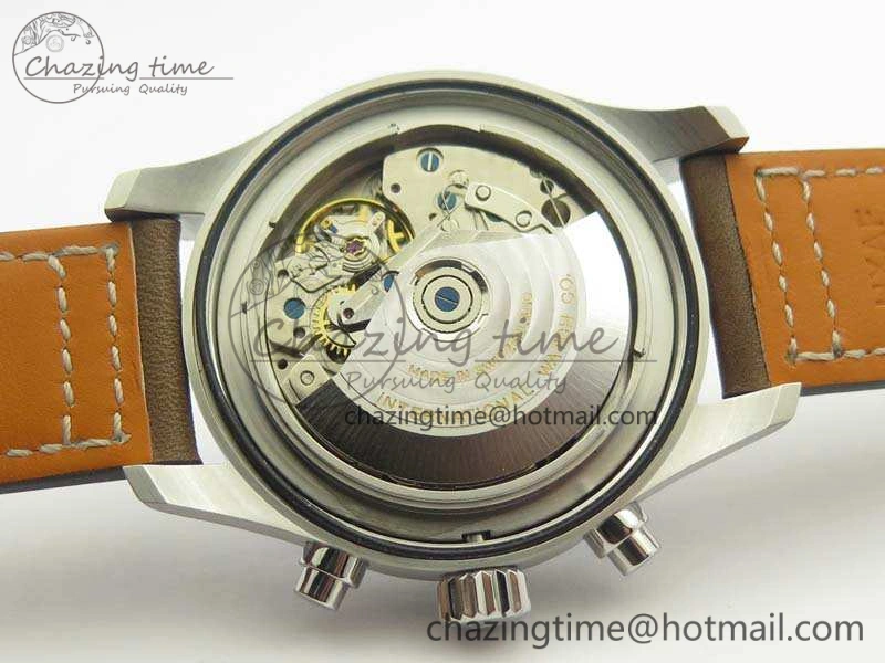 Pilot Chrono IW377713 ZF 1:1 Best Edition Brown Dial On Brown Leather Strap A7750