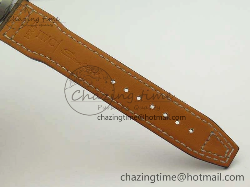 Pilot Chrono IW377713 ZF 1:1 Best Edition Brown Dial On Brown Leather Strap A7750
