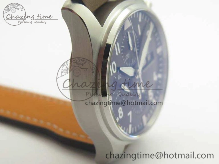 Pilot Chrono IW377713 ZF 1:1 Best Edition Brown Dial On Brown Leather Strap A7750
