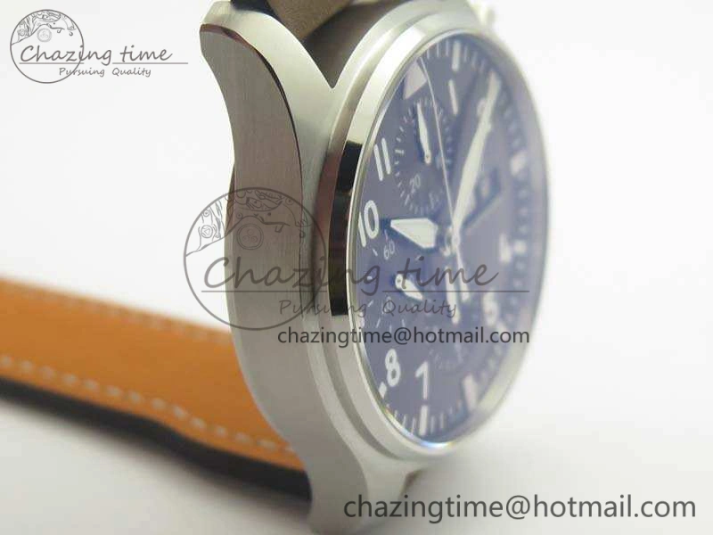 Pilot Chrono IW377713 ZF 1:1 Best Edition Brown Dial On Brown Leather Strap A7750