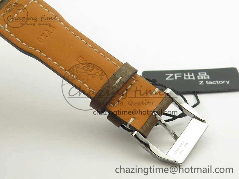 Pilot Chrono IW377713 ZF 1:1 Best Edition Brown Dial On Brown Leather Strap A7750