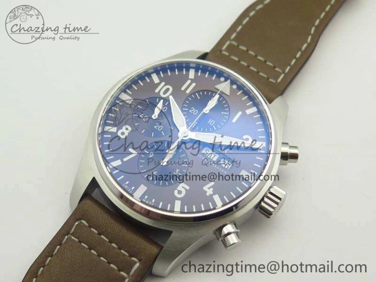 Pilot Chrono IW377713 ZF 1:1 Best Edition Brown Dial On Brown Leather Strap A7750