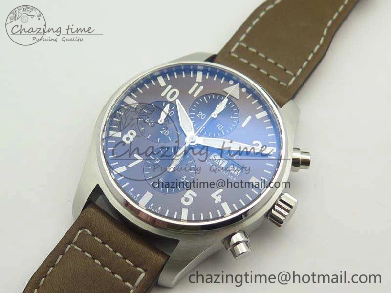 Pilot Chrono IW377713 ZF 1:1 Best Edition Brown Dial On Brown Leather Strap A7750