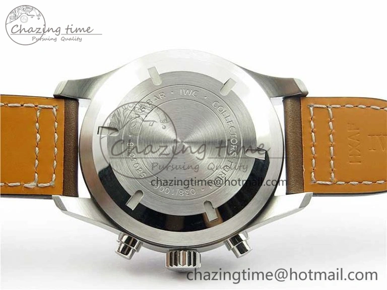 Pilot Chrono IW377726 ZF 1:1 Best Edition Green Dial on Brown Leather Strap A7750