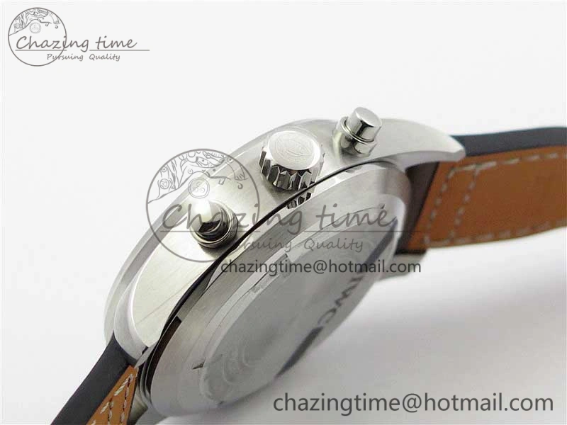 Pilot Chrono IW377726 ZF 1:1 Best Edition Green Dial on Brown Leather Strap A7750