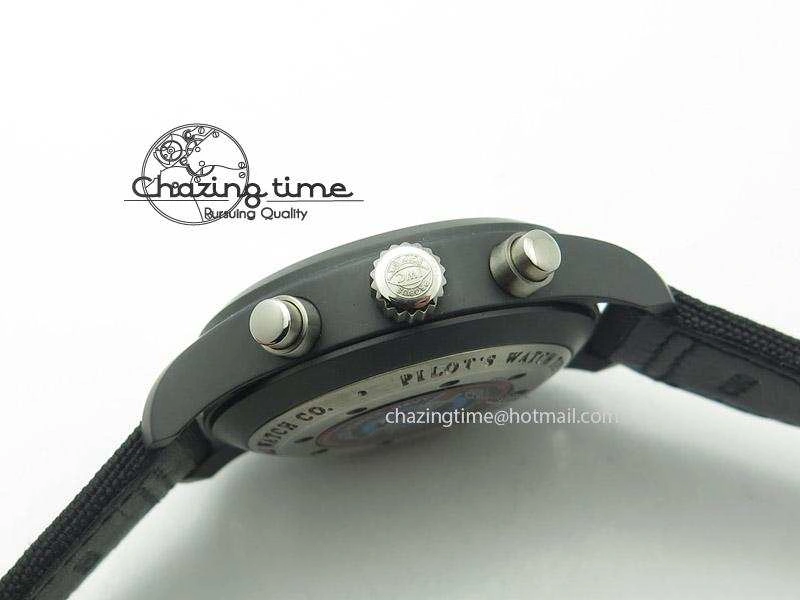 Pilot Chrono IW388001 Real Ceramic ZF 1:1 Best Edition On Black Nylon Strap A7750