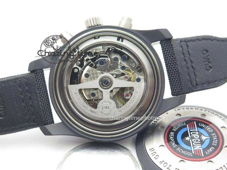 Pilot Chrono IW388001 Real Ceramic ZF 1:1 Best Edition On Black Nylon Strap A7750