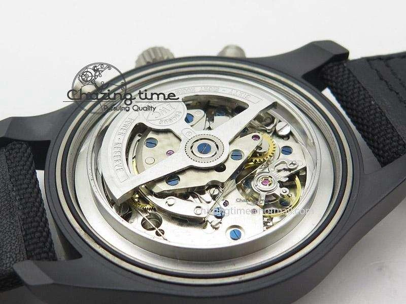 Pilot Chrono IW388001 Real Ceramic ZF 1:1 Best Edition On Black Nylon Strap A7750