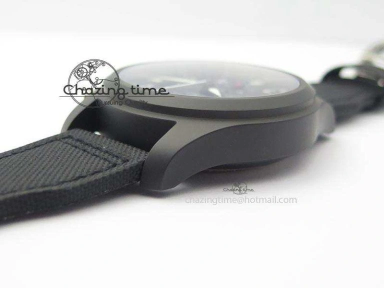 Pilot Chrono IW388001 Real Ceramic ZF 1:1 Best Edition On Black Nylon Strap A7750