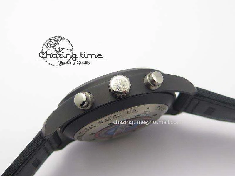 Pilot Chrono IW388001 Real Ceramic ZF 1:1 Best Edition On Black Nylon Strap A7750