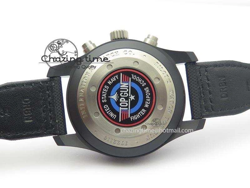 Pilot Chrono IW388001 Real Ceramic ZF 1:1 Best Edition On Black Nylon Strap A7750