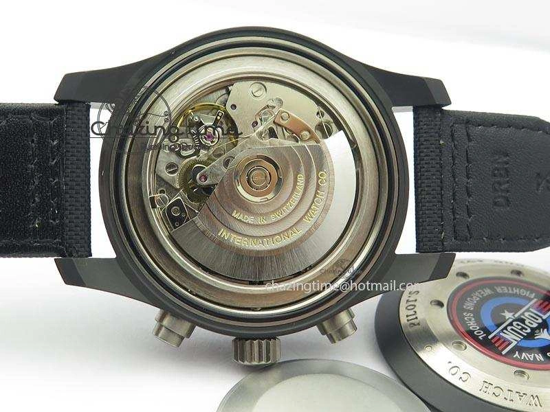 Pilot Chrono IW388001 Real Ceramic ZF 1:1 Best Edition On Black Nylon Strap A7750
