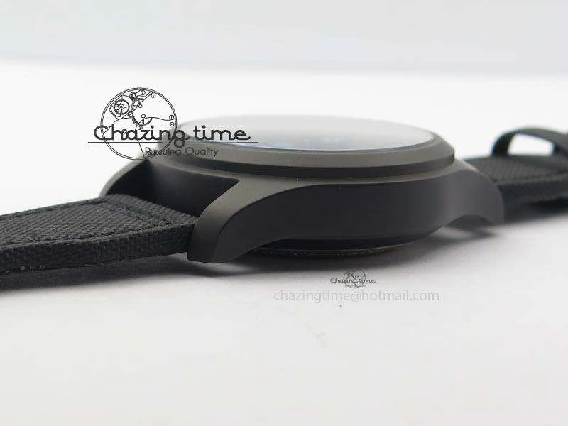 Pilot Chrono IW388003 Real Ceramic V6F 1:1 Best Edition On Black Nylon Strap A7750