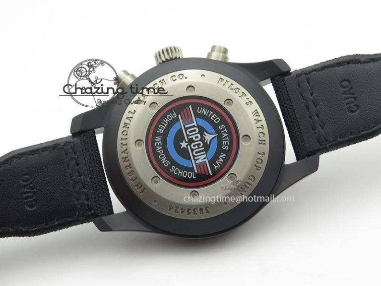 Pilot Chrono IW388003 Real Ceramic ZF 1:1 Best Edition On Black Nylon Strap A7750