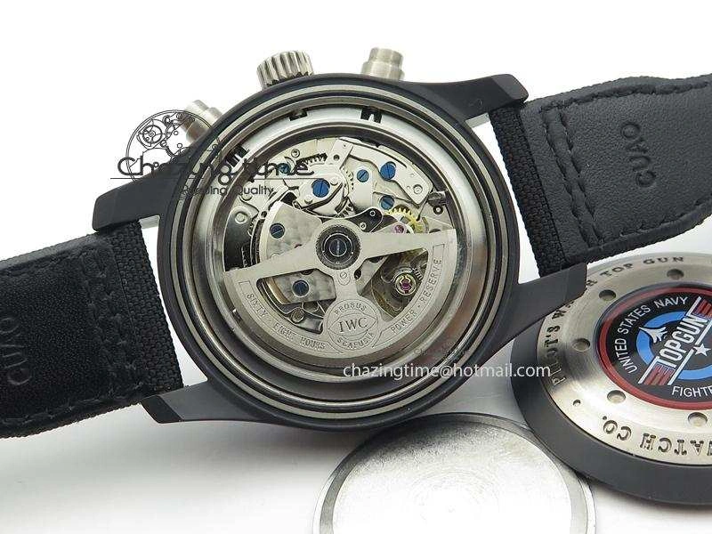 Pilot Chrono IW388003 Real Ceramic ZF 1:1 Best Edition On Black Nylon Strap A7750