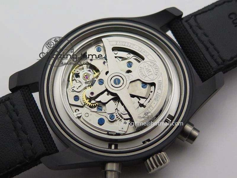 Pilot Chrono IW388003 Real Ceramic ZF 1:1 Best Edition On Black Nylon Strap A7750