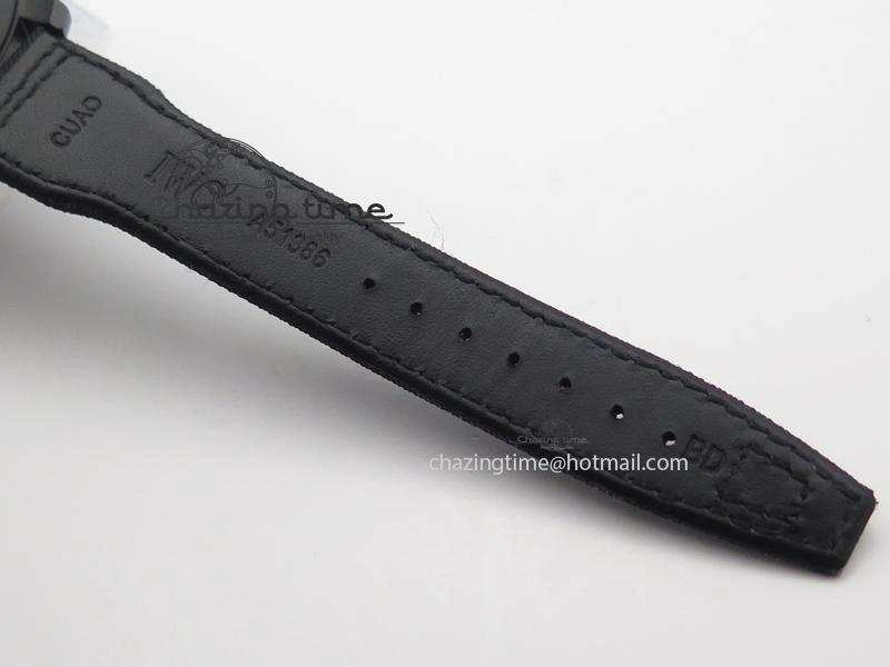 Pilot Chrono IW388003 Real Ceramic ZF 1:1 Best Edition On Black Nylon Strap A7750