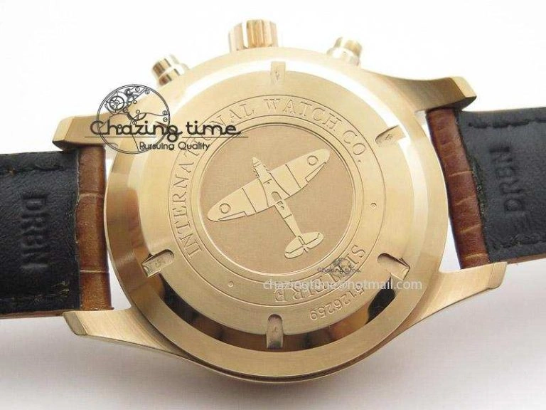 Pilot Chrono RG 3878 Gray Dial on Light Brown Leather Strap A7750