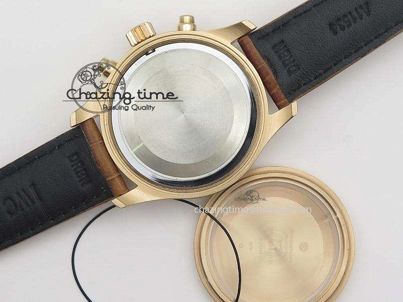 Pilot Chrono RG 3878 Gray Dial on Light Brown Leather Strap A7750