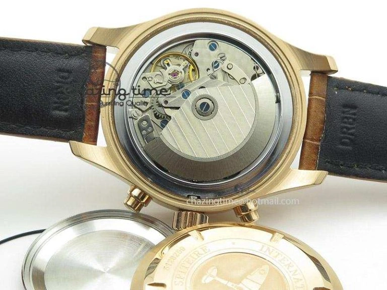 Pilot Chrono RG 3878 Gray Dial on Light Brown Leather Strap A7750