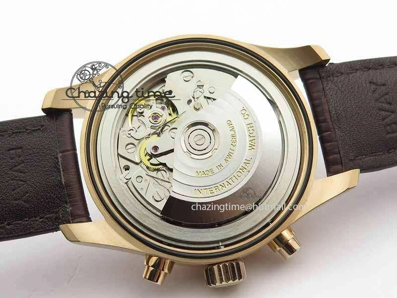 Pilot Chrono RG 3878 V6F Best Edition Gray Dial On Brown Leather Strap A7750