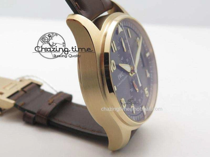 Pilot Chrono RG 3878 ZF Best Edition Grey Dial On Brown Leather Strap A7750