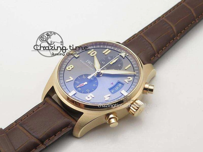 Pilot Chrono RG 3878 ZF Best Edition Grey Dial On Brown Leather Strap A7750