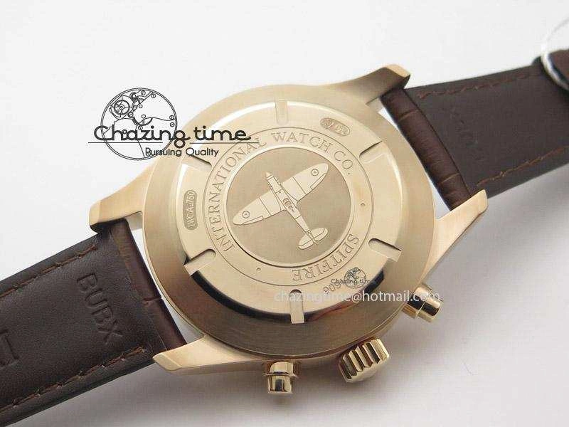 Pilot Chrono RG 3878 ZF Best Edition Grey Dial On Brown Leather Strap A7750