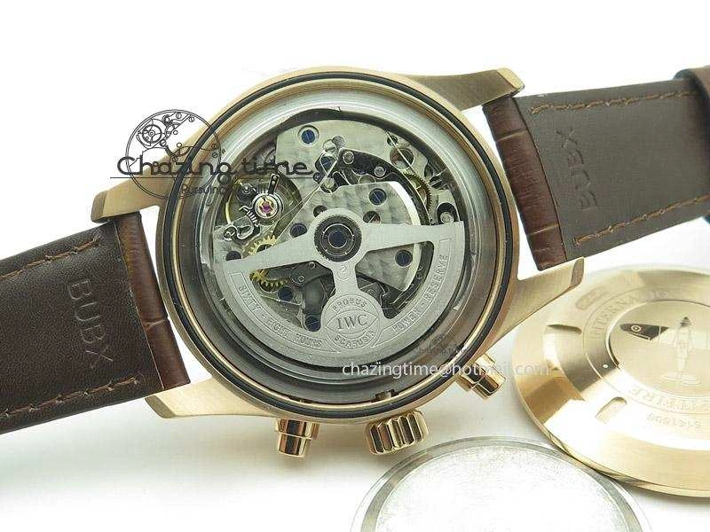 Pilot Chrono RG 3878 ZF Best Edition Grey Dial On Brown Leather Strap A7750
