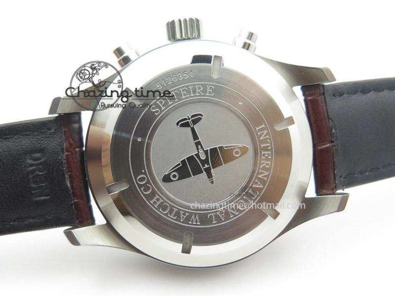 Pilot Chrono SS 3878 Gray Dial on Brown Leather Strap A7750
